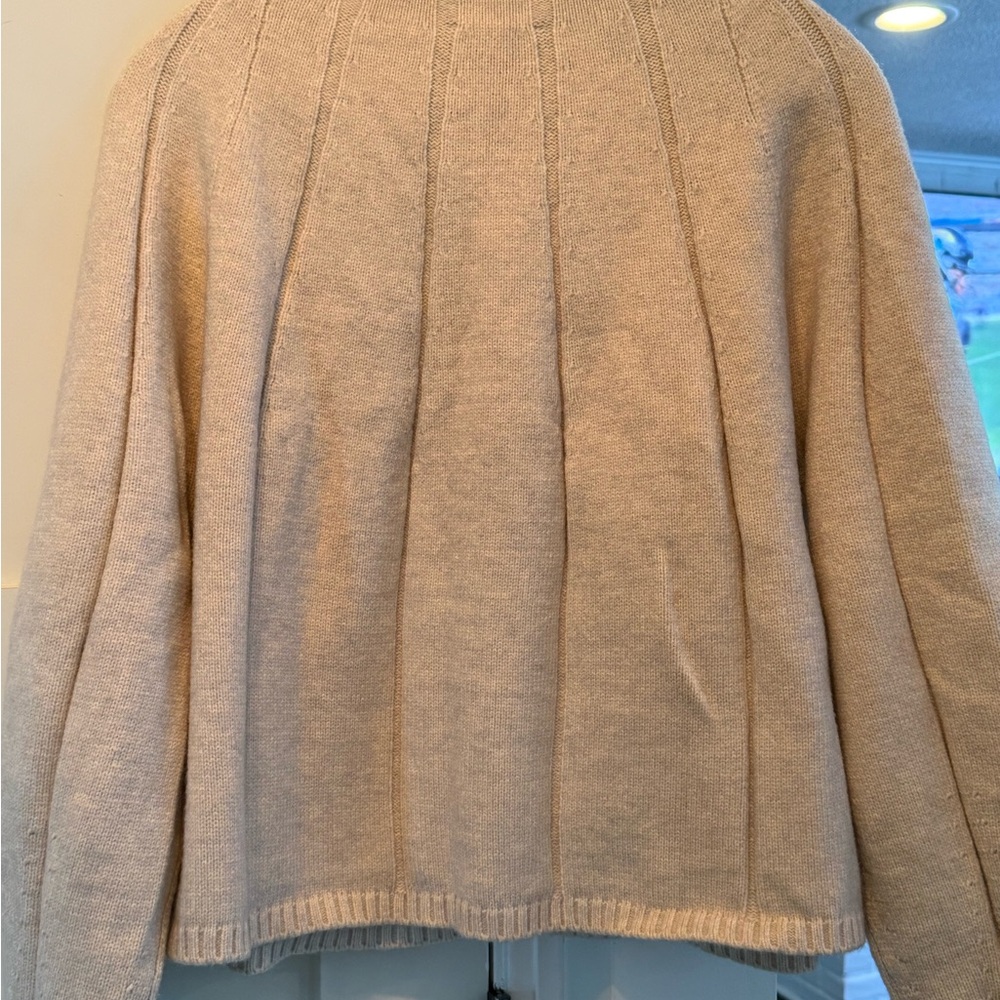 Ann Taylor Cream Cowl Neck Sweater